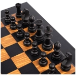 Schachspiel Deluxe Olivenholz / Schwarz - 50cm