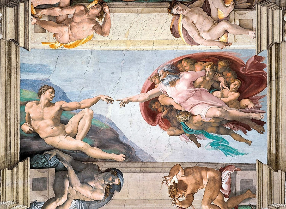 Die Erschaffung Adams - Michelangelo