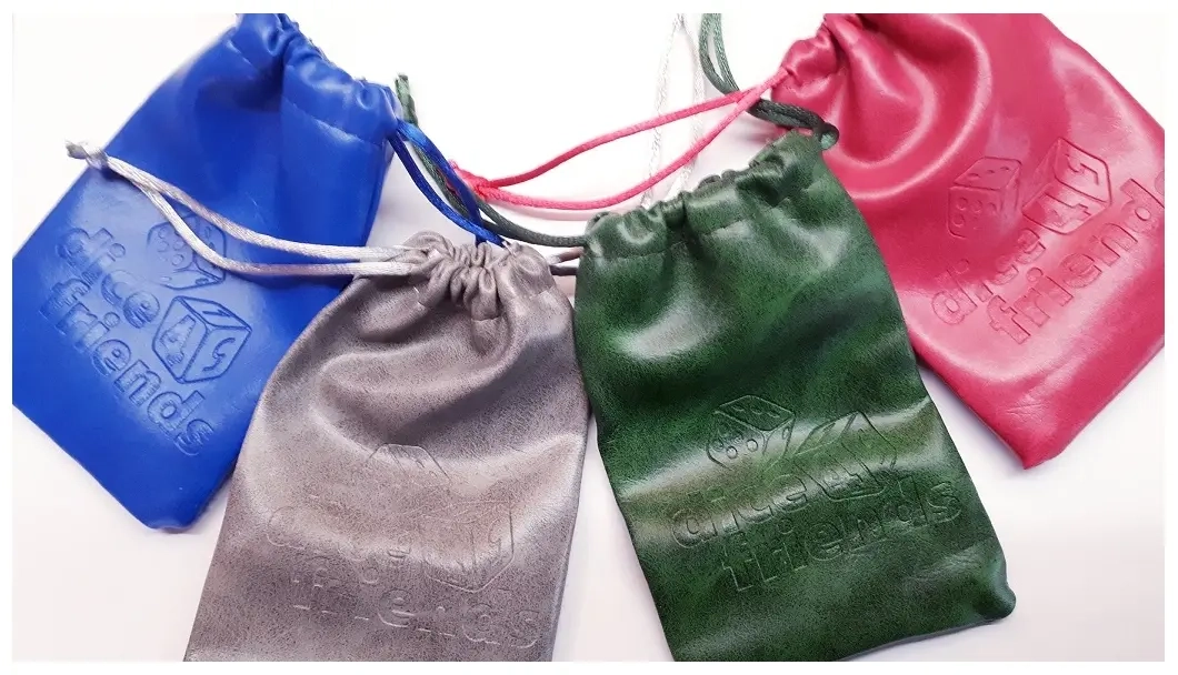 Würfelbeutel: PU-Leather-Bag Blue