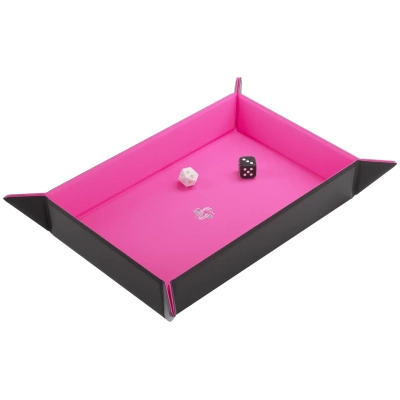 Magnetic Dice Tray Rectangular Black/Pink