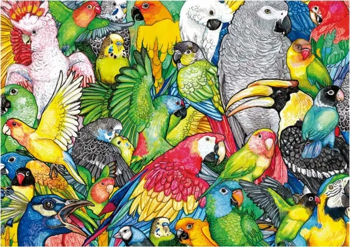 Papageien (500 Teile)