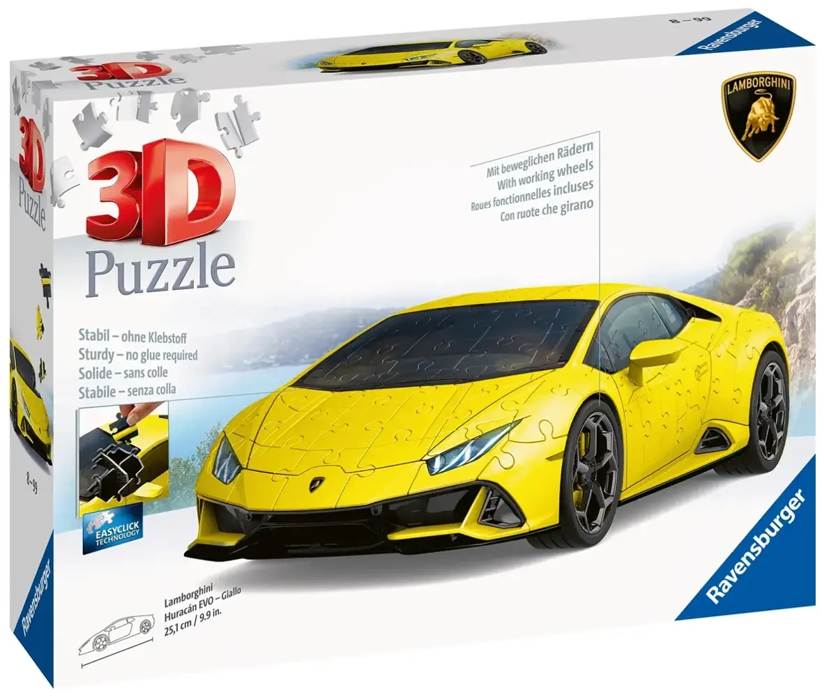 3D Puzzle - Lamborghini Giallo