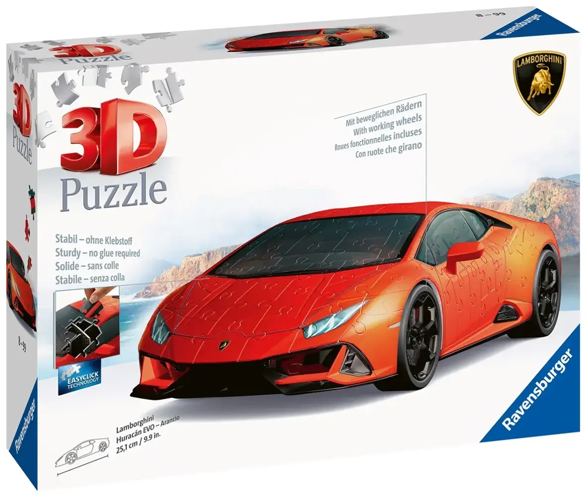 3D Puzzle - Lamborghini Arancio