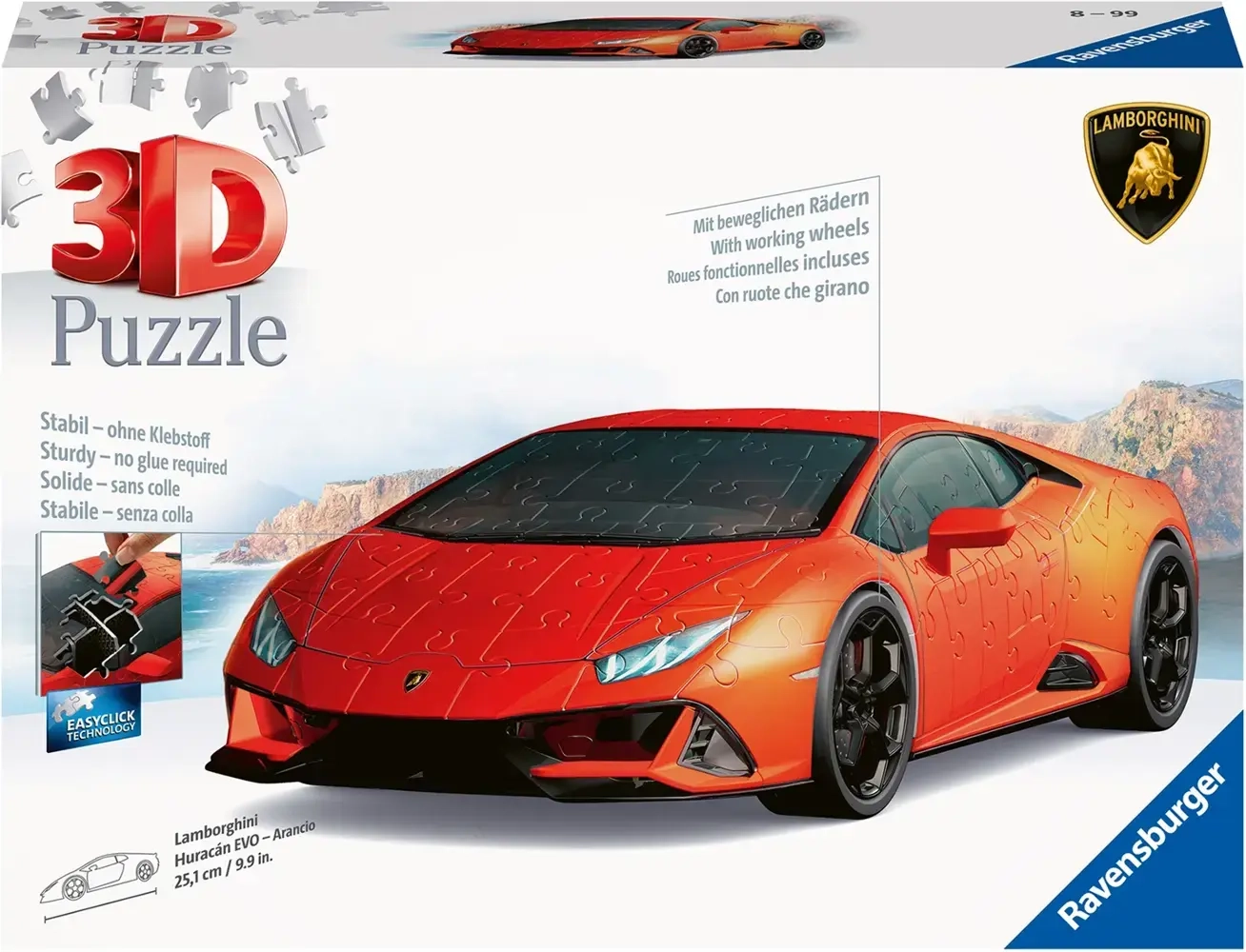3D Puzzle - Lamborghini Arancio