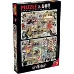Cute Kittens & Comical Dogs - 2 Puzzles