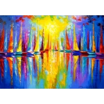 Bunte Segelschiffe