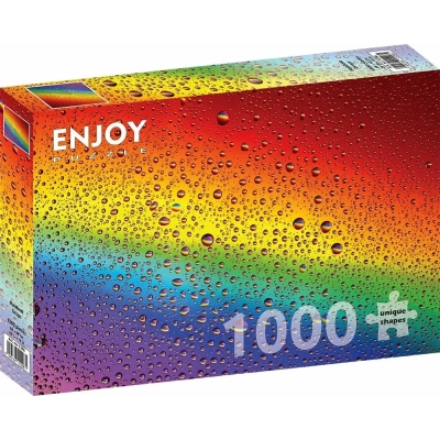 Regenbogenfarbene Tropfen