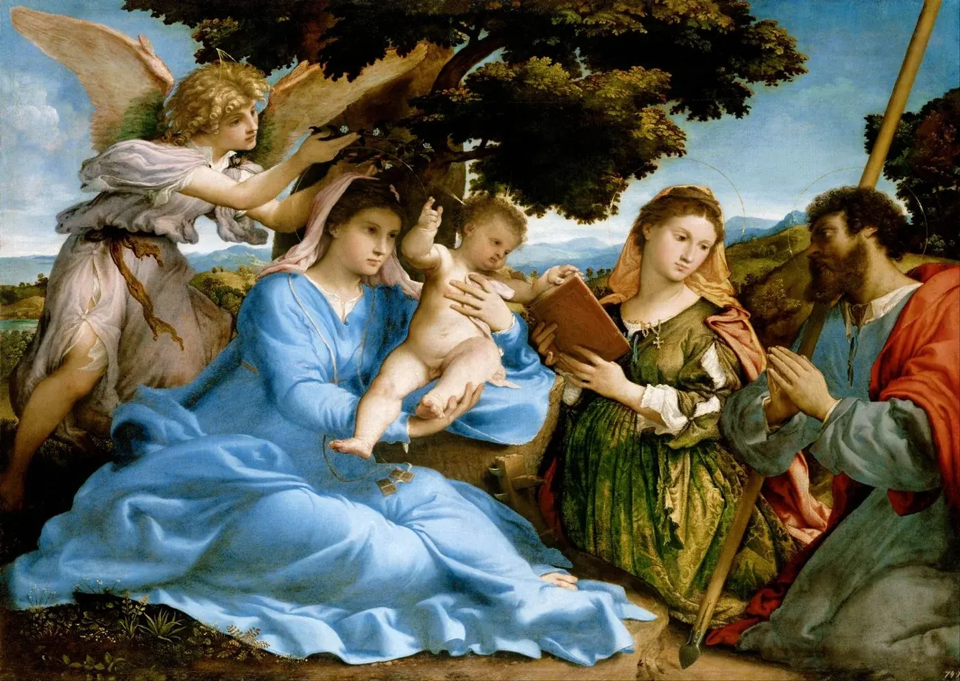 Lorenzo Lotto - Madonna and Child with Saints Catherine and Thomas