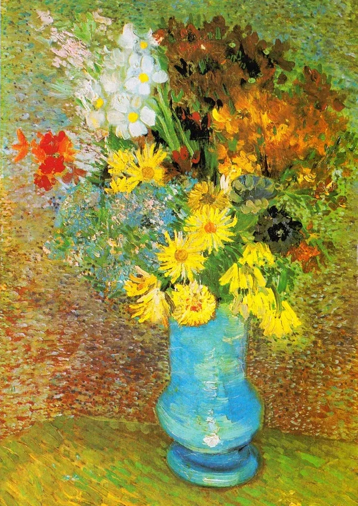 Vincent Van Gogh: Vase mit Gänseblümchen und Anemonen