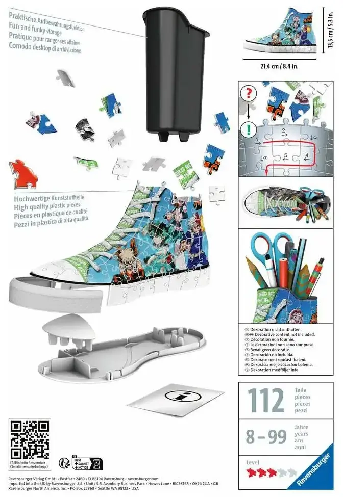 3D Puzzle - Sneaker My Hero Academia
