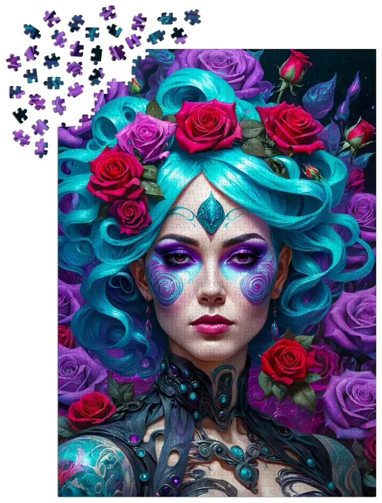 Gothic Flowers Portrait