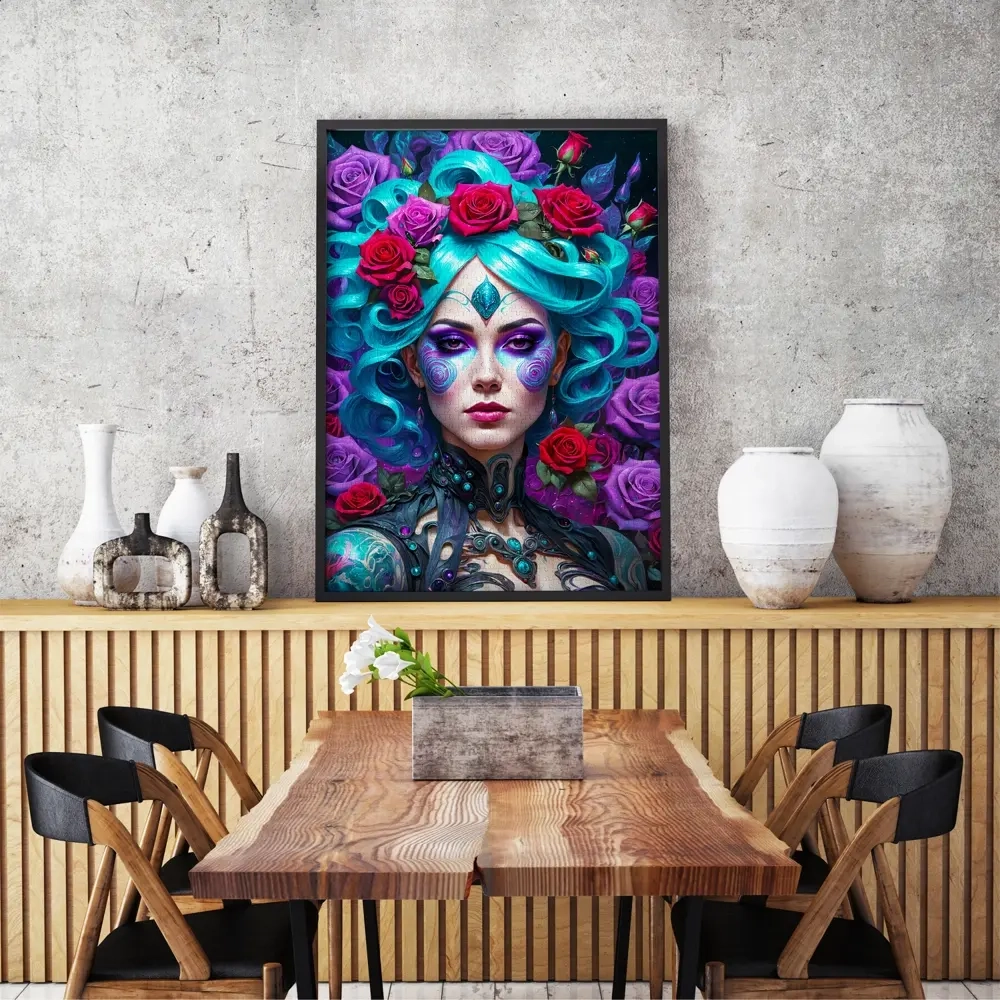 Gothic Flowers Portrait