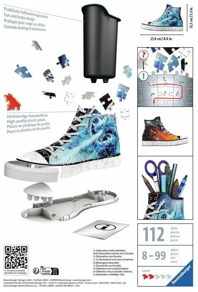 3D Puzzle - Sneaker Mystische Drachen