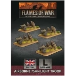 Flames of War Airborne 75mm Light Troop (x4 Plastic) - EN