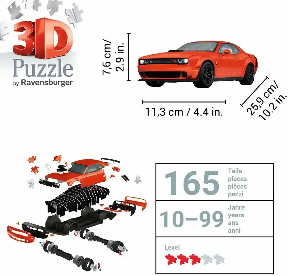 3D Puzzle - Dodge Challenger R/T Scat Pack Widebody