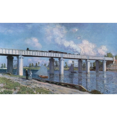 Die Eisenbahnbrücke in Argenteuil - Claude Monet