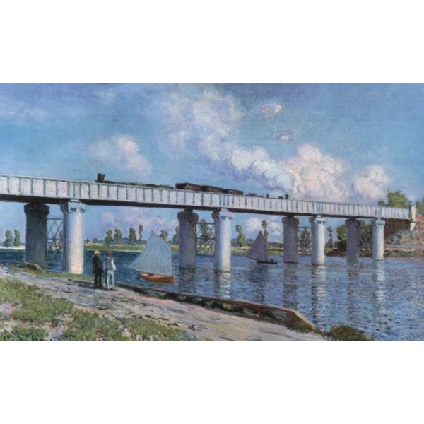 Die Eisenbahnbrücke in Argenteuil - Claude Monet