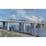 Die Eisenbahnbrücke in Argenteuil - Claude Monet