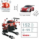 3D Puzzle - Porsche 911 GT3 Cup im Salzburg Design
