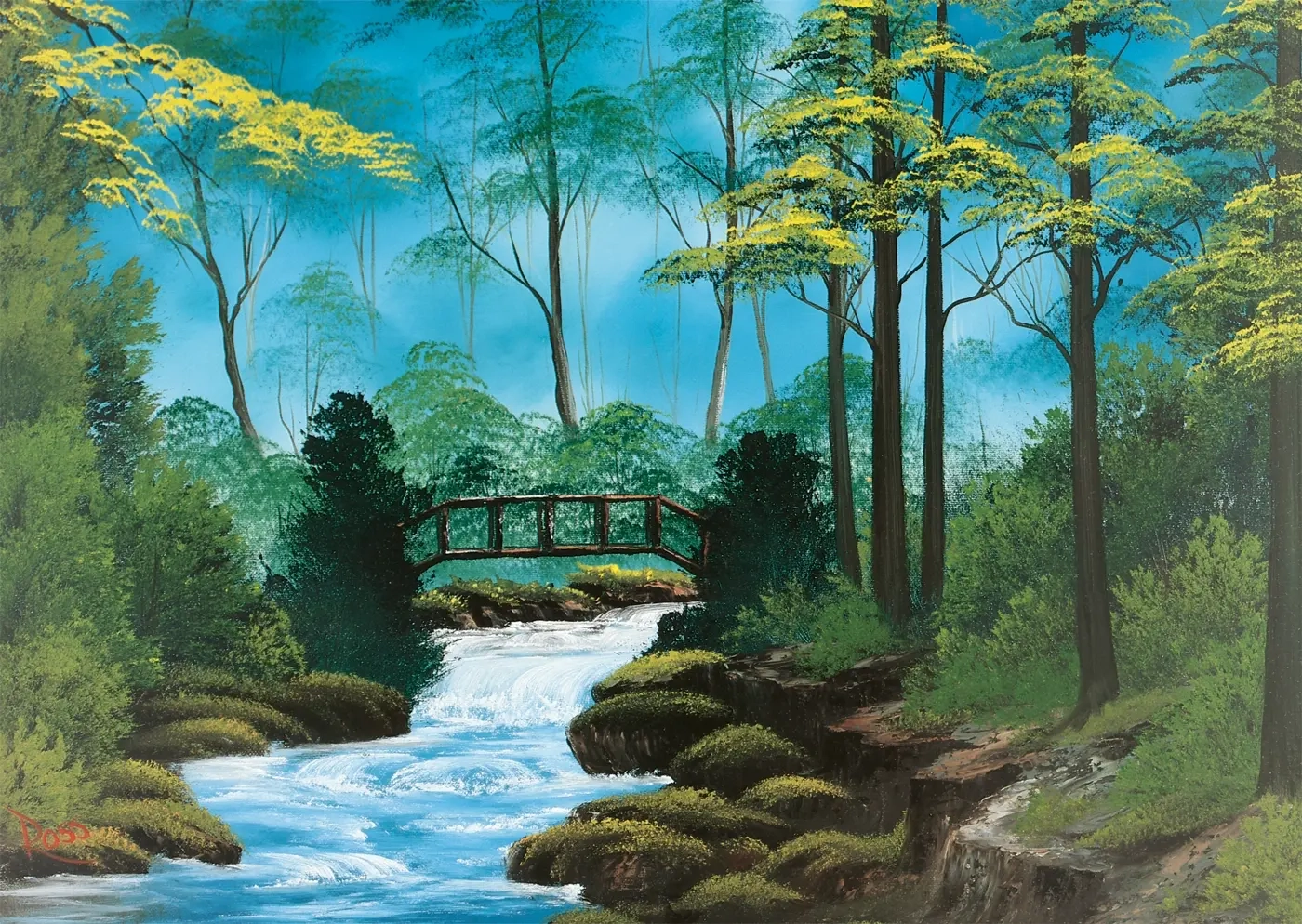 Abgelegene Brücke - Bob Ross