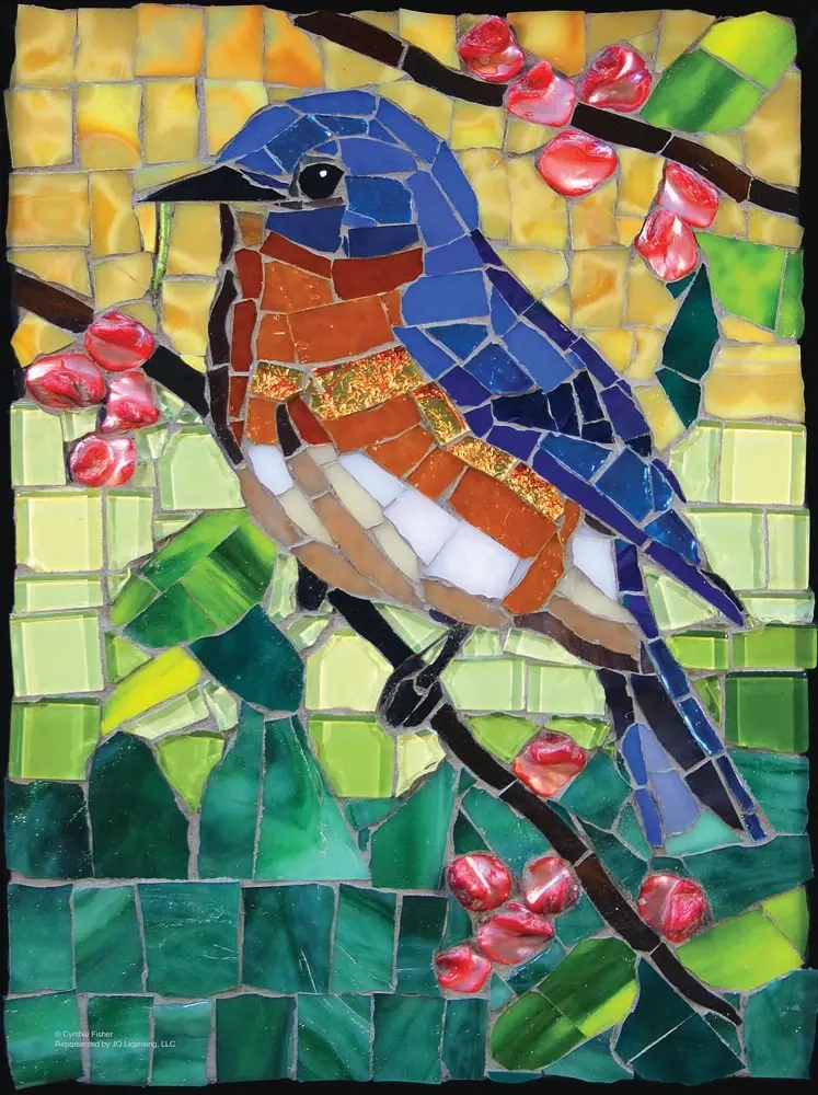 Stained Glass Bluebird - Cynthie Fisher