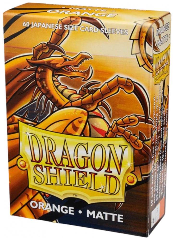 Dragon Shield Small Sleeves - Japanese Matte Orange (60 Sleeves)