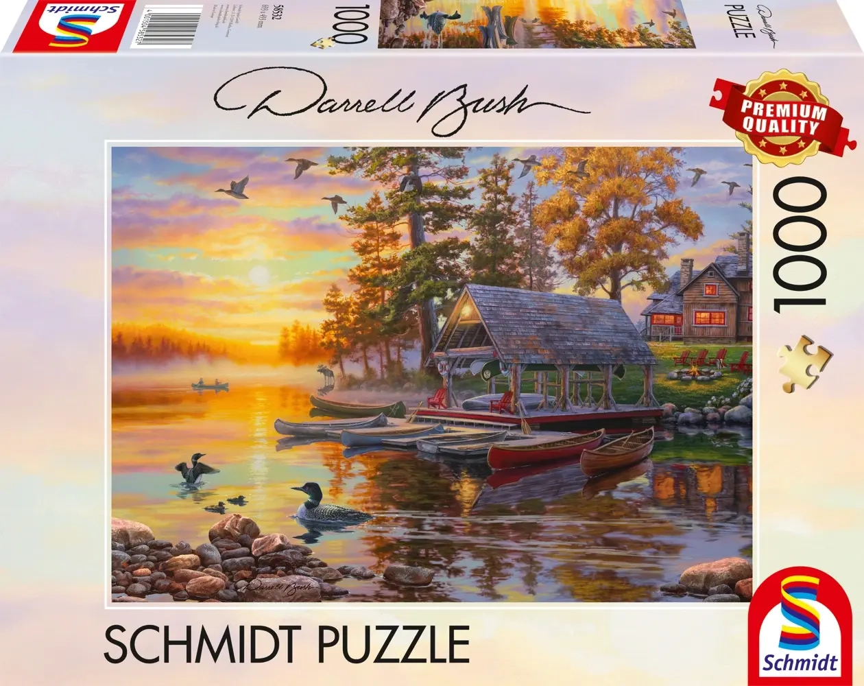 Bootshaus mit Kanus - Darrell Bush