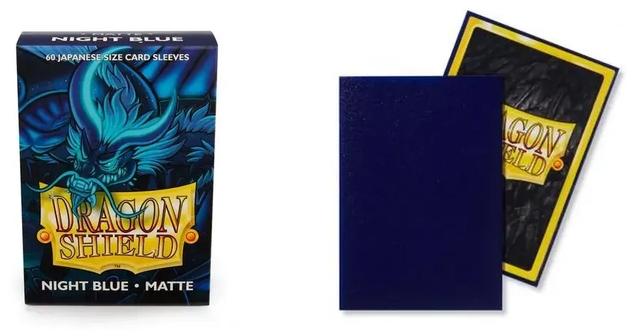 Dragon Shield Japanese Art Matte Sleeves - Night Blue Delphion (60 Sleeves)