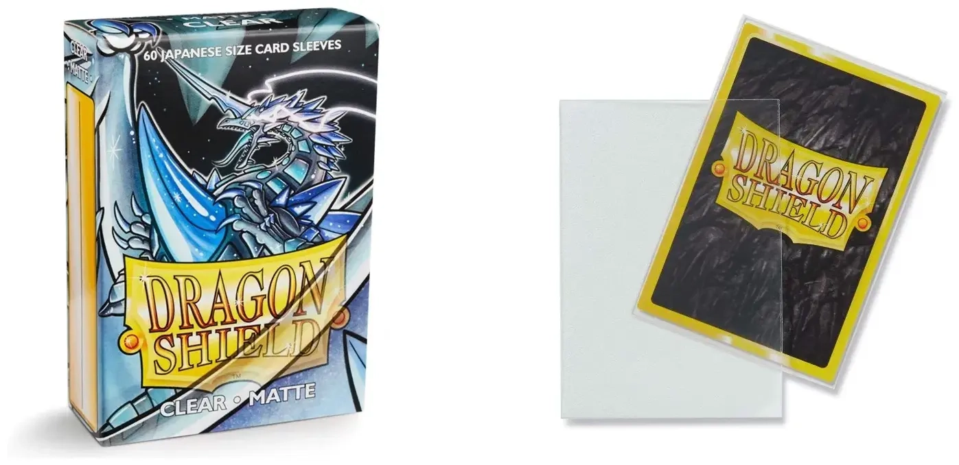 Dragon Shield Small Sleeves - Japanese Matte Clear (60 Sleeves)