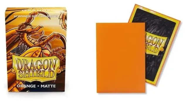 Dragon Shield Small Sleeves - Japanese Matte Orange (60 Sleeves)