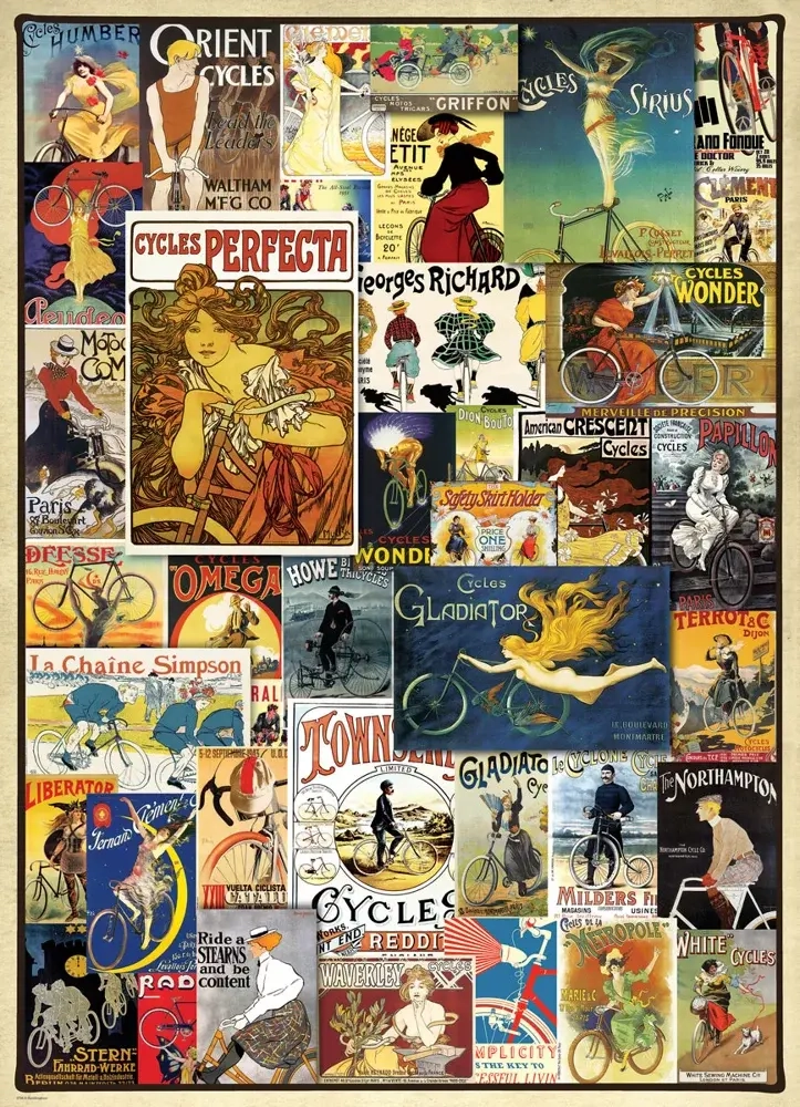Alte Fahrrad Werbeposter