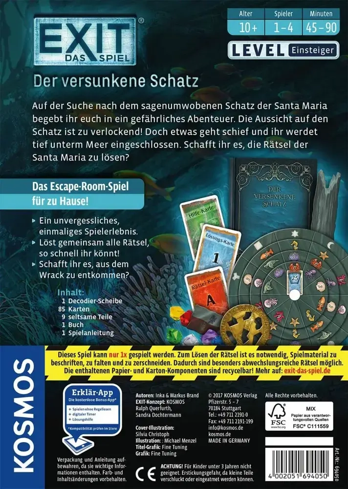 EXIT - Das Spiel - Der versunkene Schatz