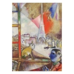 Paris vom Fenster aus (Detail) - Marc Chagall