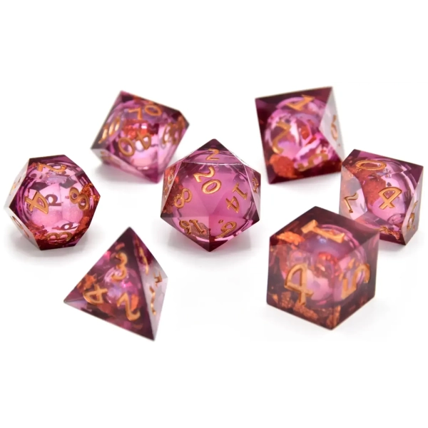 Royal Nebula Liquid Core RPG Dice Set (7)