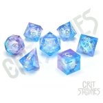 Pink Ice Liquid Core RPG Dice Set (7)