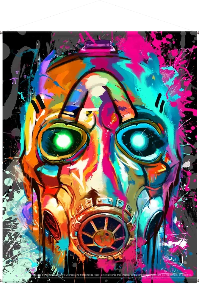 Borderlands - Canvas Poster „Mask Pop Art“