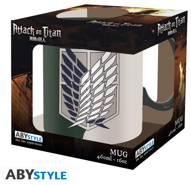 ATTACK ON TITAN - Mug - 460 ml - Emblem S4 - cardboard box