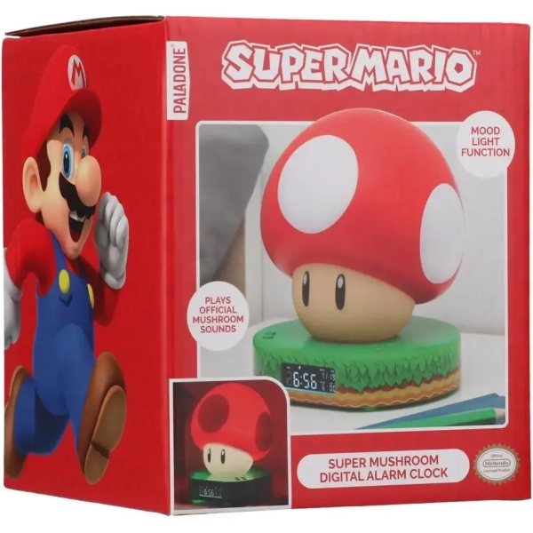 Super Mario Super Mushroom Digital Alarm Clock Super Mario Super Mushroom Digital Alarm Clock