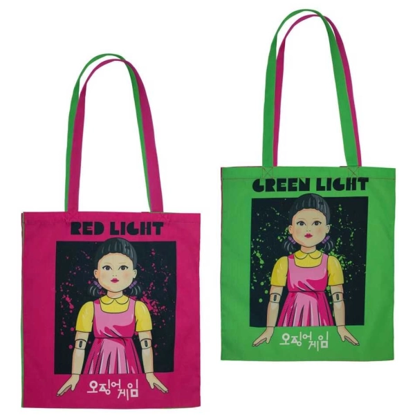 Tote Bag red, green - Squid Game