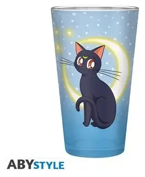 SAILOR MOON - Large Glass - 400ml - Luna & Artemis