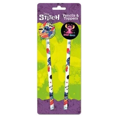 Lilo And Stitch Pencils (Acid Pops) Pencils And Toppers 2Pk