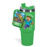 Minecraft Green 900ml Multiway Travel Cup Straw Minecraft Green 900ml Multiway Travel Cup Straw