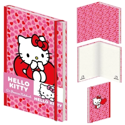 Hello Kitty (Heart) Premium A5 Notebook - 80 Page