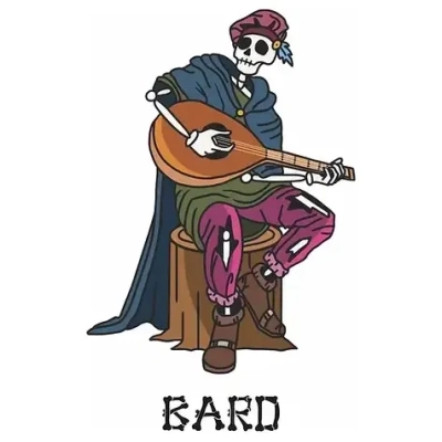 Pin Skele-Pin Adventurers Bard