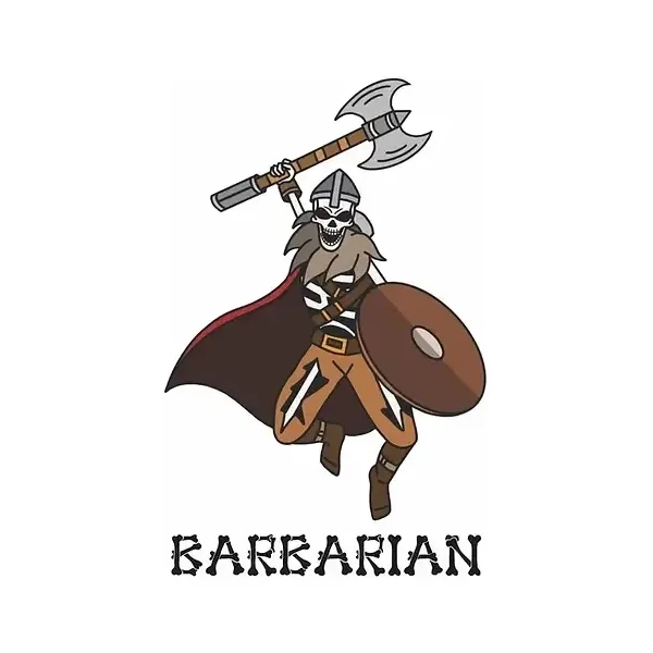 Pin Skele-Pin Adventurers Barbarian
