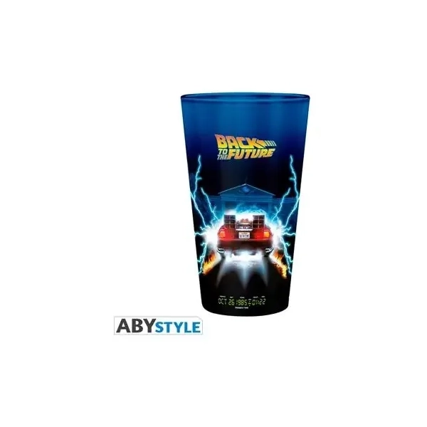 BACK TO THE FUTURE - Large Glass - 400ml -DeLorean