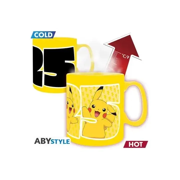 POKEMON - Mug Heat Change - 460 ml - Pikachu 25 - cardboard box