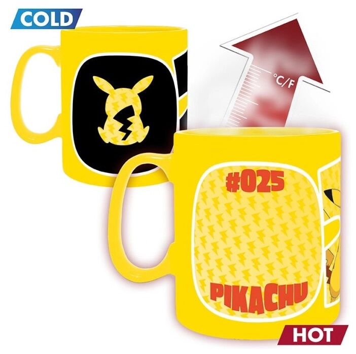 POKEMON - Mug Heat Change - 460 ml - Pikachu 25 - cardboard box