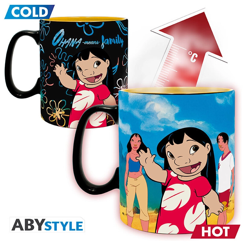 DISNEY - Mug Heat Change - 460 ml - Lilo & Stitch - box