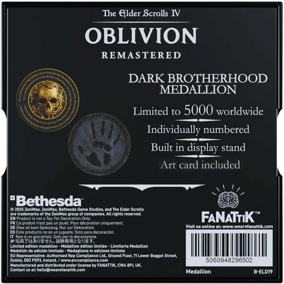 The Elder Scrolls IV: Oblivion Dark Brotherhood Medallion